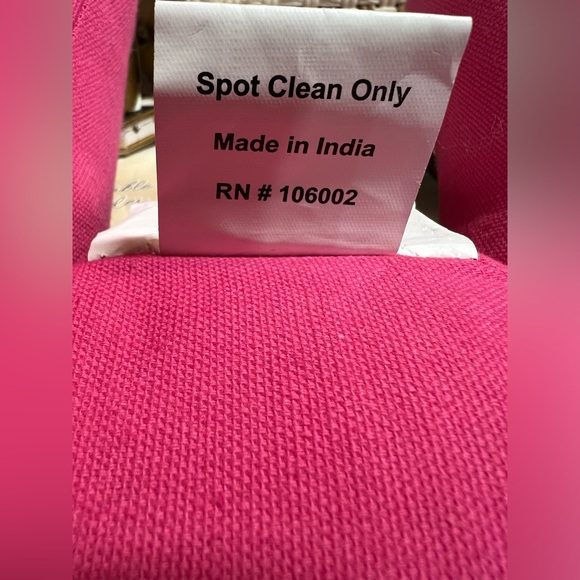 The World Traveler Collection NWT Pink & Gold Hand Beaded Elephant Pillow - Picture 9 of 9